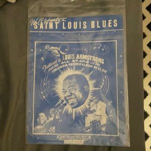 Louis Armstrong sheet music vintage